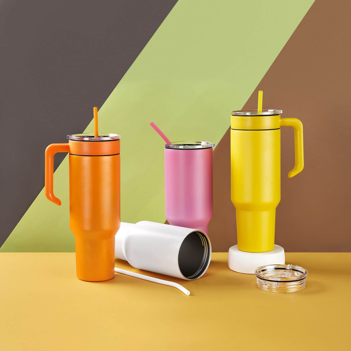 40oz Tumbler with Handle CUSTOMIZABLE