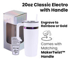 20oz Electroplated Tumbler with Handle