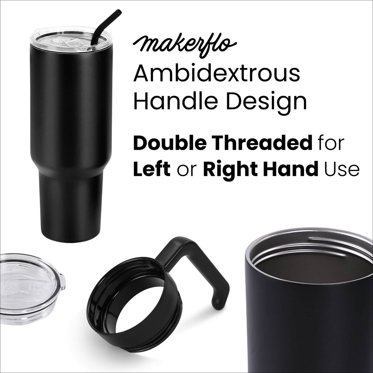 40oz Tumbler with Handle CUSTOMIZABLE