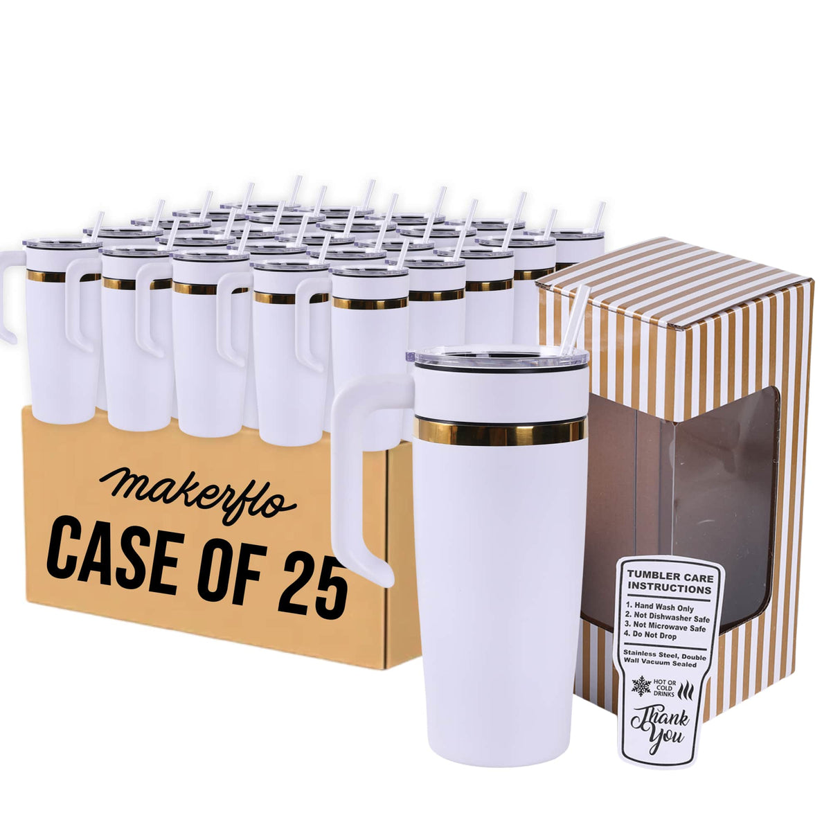 20oz Electroplated Tumbler with Handle