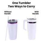 20oz Electroplated Tumbler with Handle