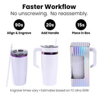 20oz Electroplated Tumbler with Handle