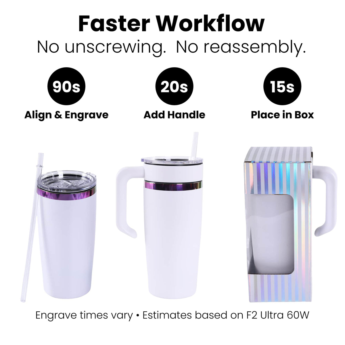 20oz Electroplated Tumbler with Handle