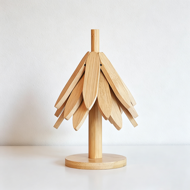 CouldNook Wooden Tree Trivet, 2‑in‑1 Kitchen Table Decor