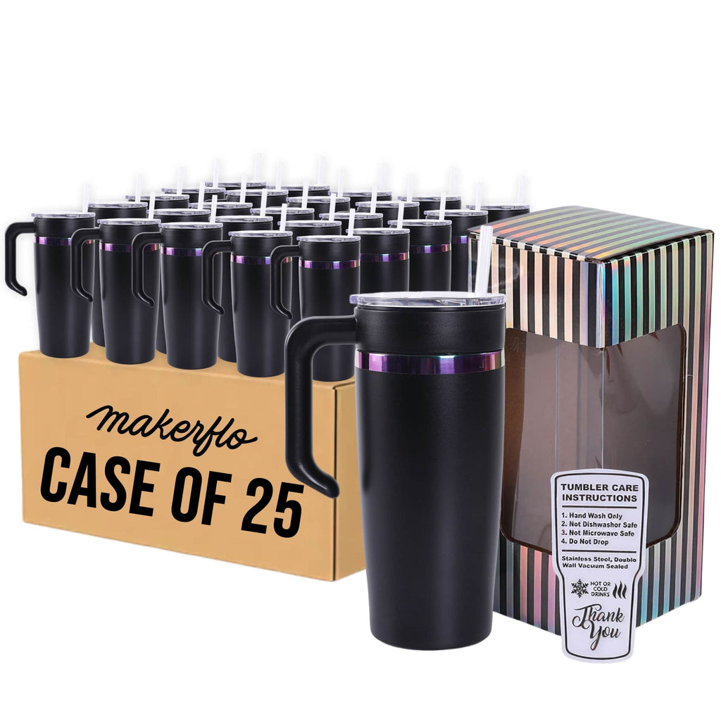 20oz Electroplated Tumbler with Handle