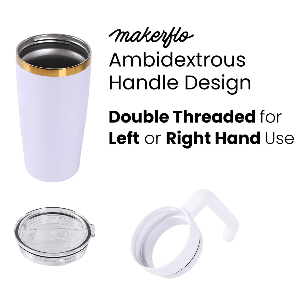 20oz Electroplated Tumbler with Handle