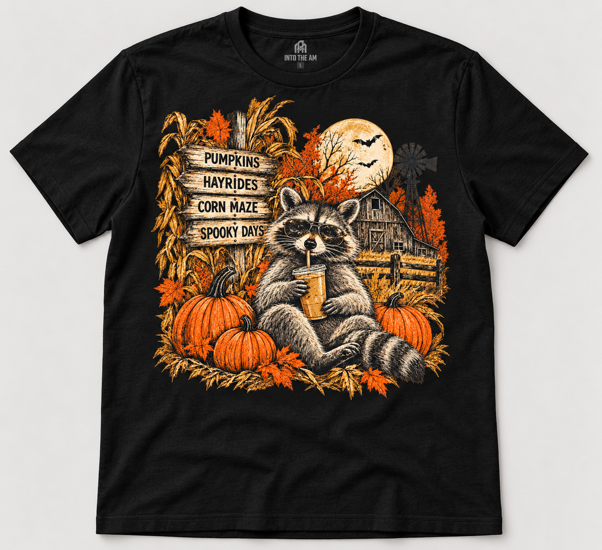 "CAMPING RACOON" T SHIRT