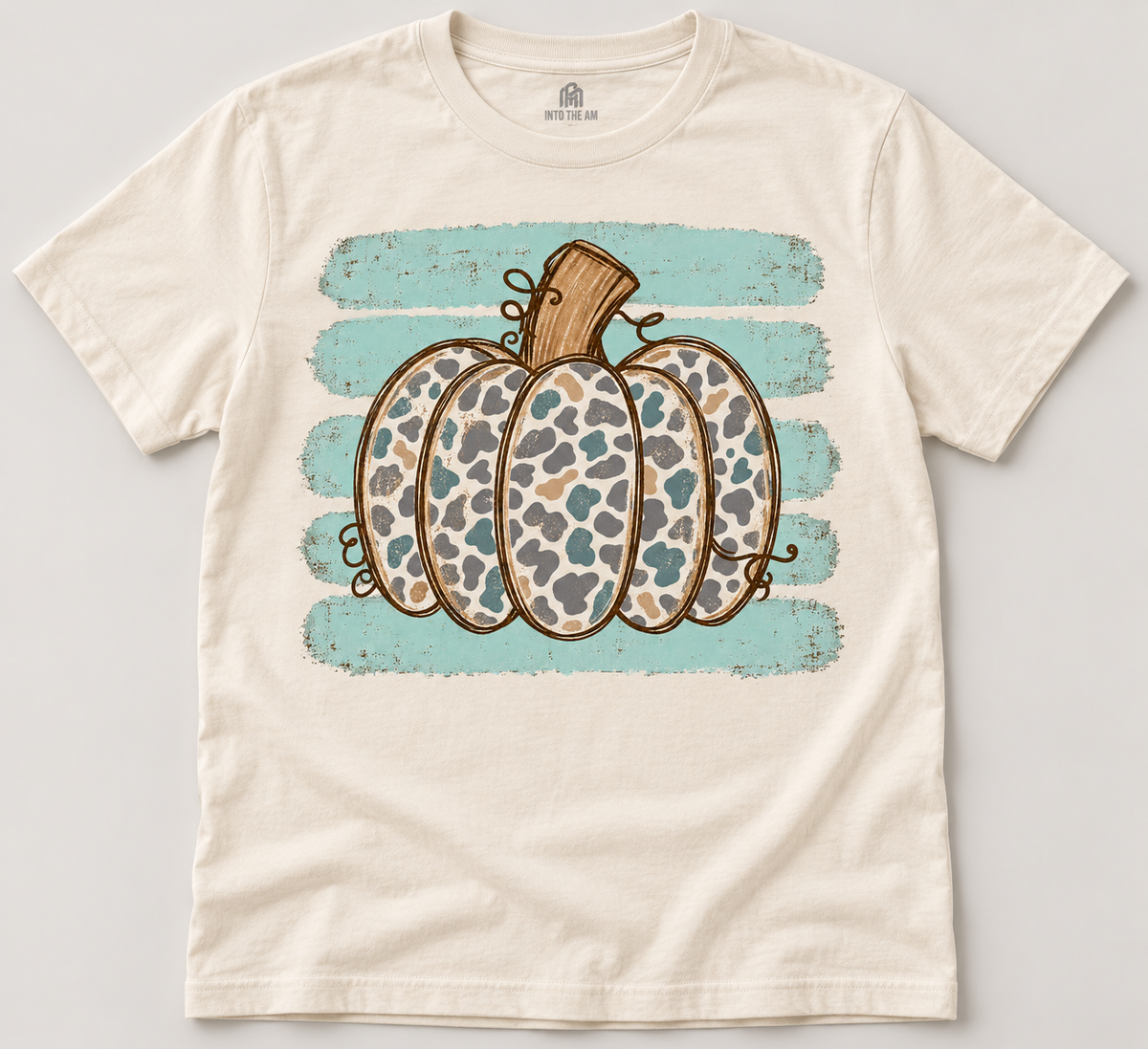 "CAMO PUMPKIN PRINT" T SHIRT
