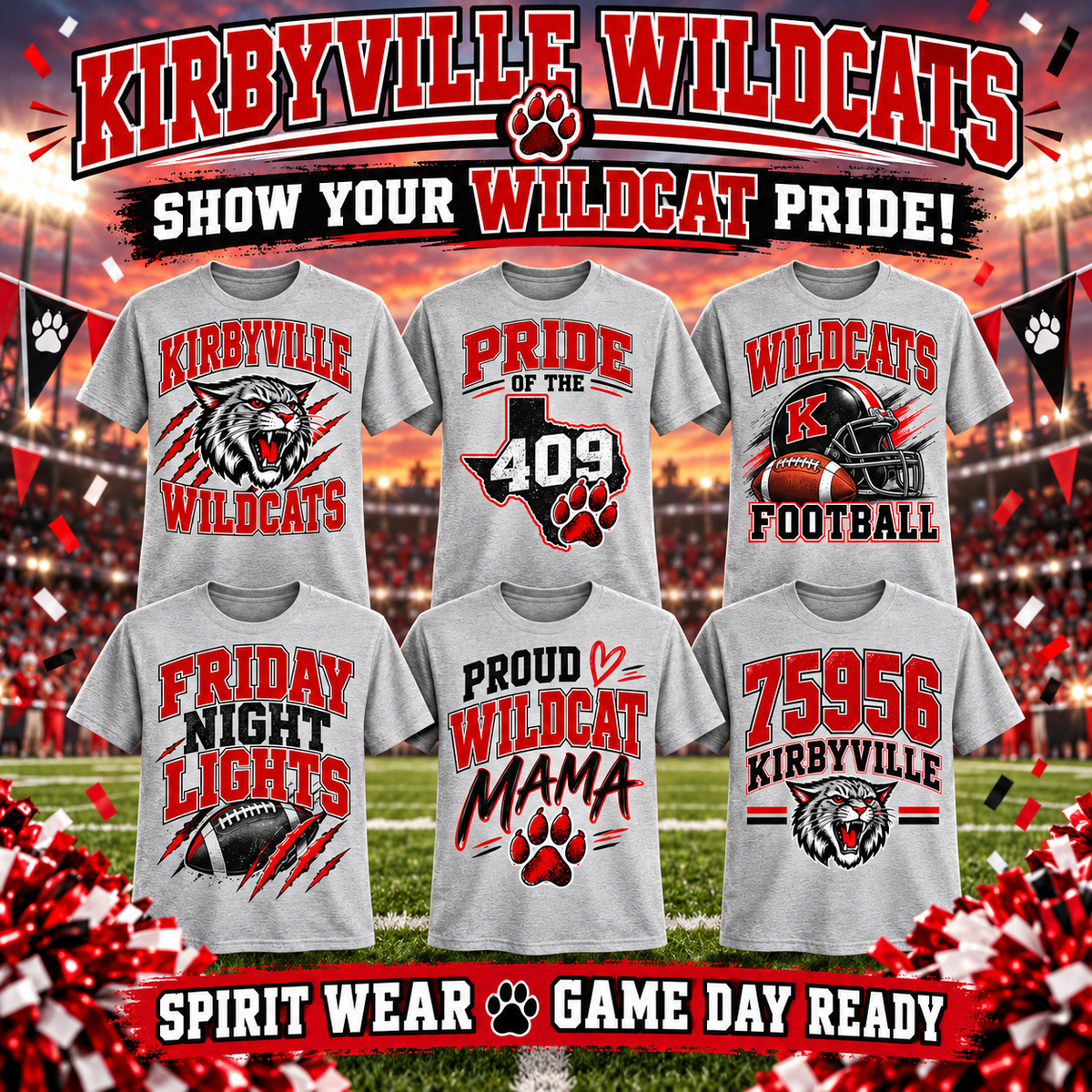KIRBYVILLE "Spirit T" CUSTOMIZABLE
