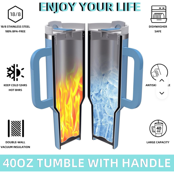 40 oz Adventure Tumbler with Handle