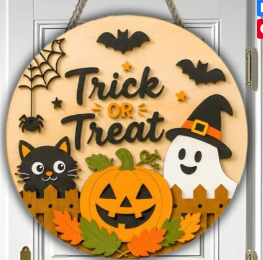 TRICK-R-TREAT DOOR HANGER 18"