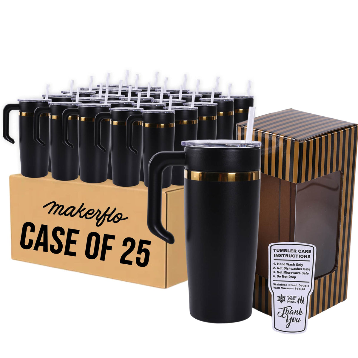 20oz Electroplated Tumbler with Handle