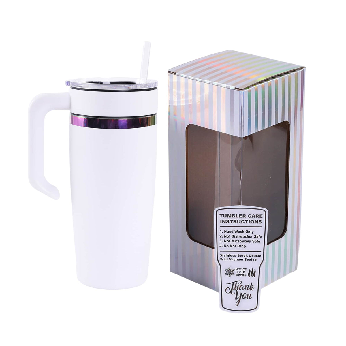 20oz Electroplated Tumbler with Handle