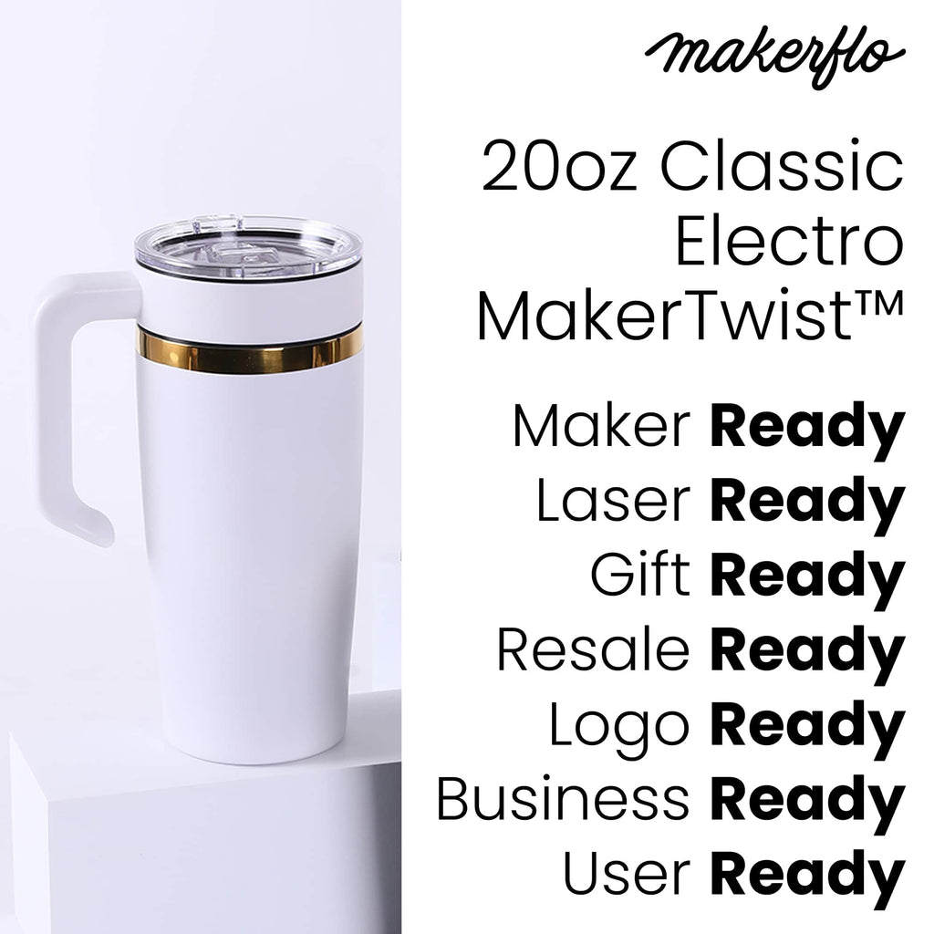 20oz Electroplated Tumbler with Handle